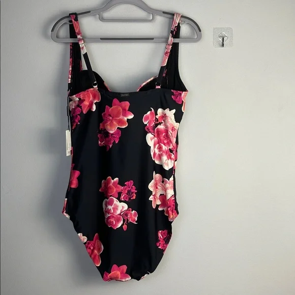 NEW Calvin Klein Full Coverage One Piece Swimsuit 14 Molded Cups Adjustable Bra